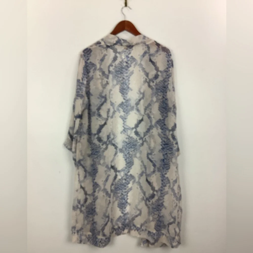Karlie Snakeskin print cardigan one size chiffon - Picture 6 of 10